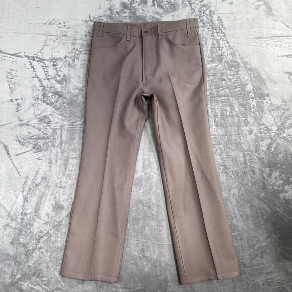 Vintage New Levi's Western Ranch Pants Men's 38x30 Taupe Brown Pants - Picture 1 of 9